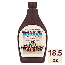 Bowl & Basket Sugar Free Chocolate, Syrup, 18.5 Ounce