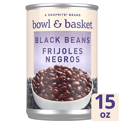 Bowl & Basket Black Beans, 15 oz
Good Source of Fiber*
*See Nutrition Information for Sodium Content