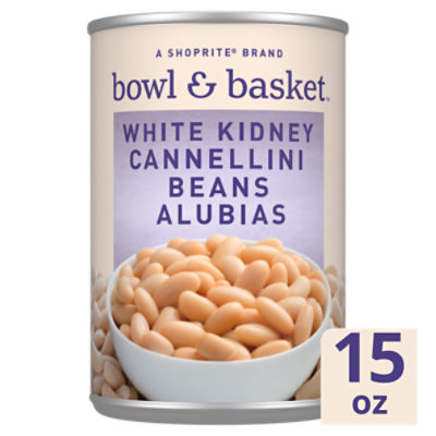Bowl & Basket White Kidney Cannellini Beans Alubias, 15 oz
