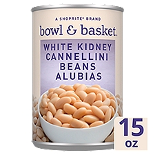 Bowl & Basket White Kidney Cannellini Beans Alubias, 15 oz