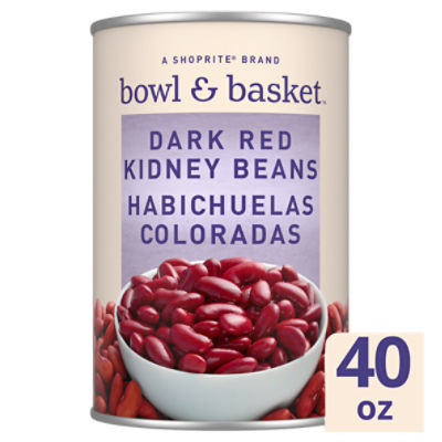 Bowl & Basket Dark Red Kidney Beans, Habichuelas Coloradas, 40 oz, 40 Ounce