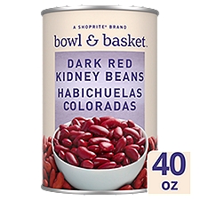 Bowl & Basket Dark Red Kidney Beans, Habichuelas Coloradas, 40 oz, 40 Ounce