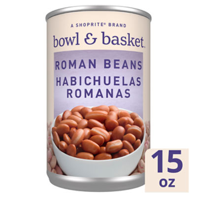 Bowl & Basket Bowl & Basket Roman Beans, Habichuelas Romanas, 15 oz, 15 Ounce 