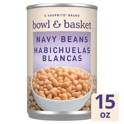 Bowl & Basket Bowl & Basket Navy Beans, Habichuelas Blancas, 15 oz, 15 Ounce 