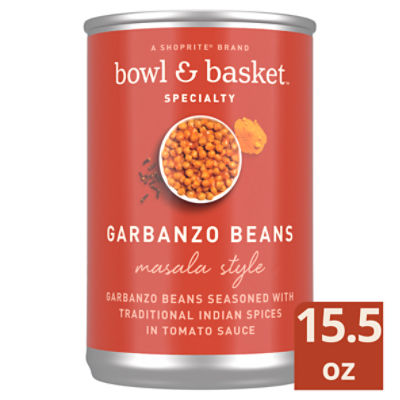 Bowl & Basket Specialty Masala Style Garbanzo Beans, 15.5 oz, 15 Ounce