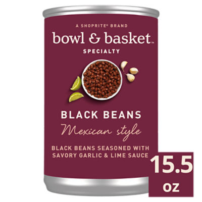 Bowl & Basket Specialty Mexican Style Black Beans, 15.5 oz, 15.5 Ounce
