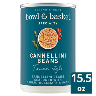 Bowl & Basket Specialty Tuscan Style Cannellini Beans, 15.5 oz