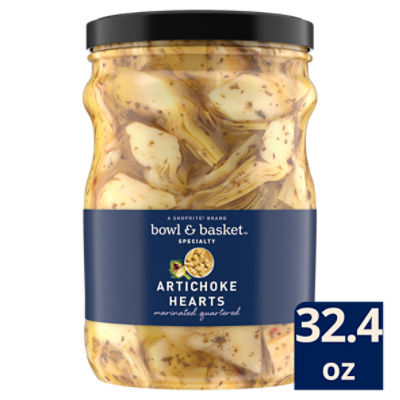 Bowl & Basket Specialty Marinated Quartered Artichoke Hearts, 32.4 oz