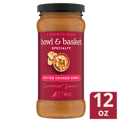 Bowl & Basket Specialty Butter Chicken Curry Simmer Sauce, 12 oz