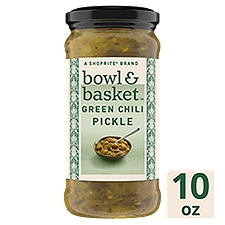 Bowl & Basket Green Chili Pickle, 10 oz, 10 Ounce