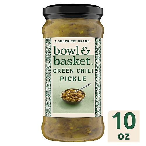 Bowl & Basket Green Chili Pickle, 10 oz