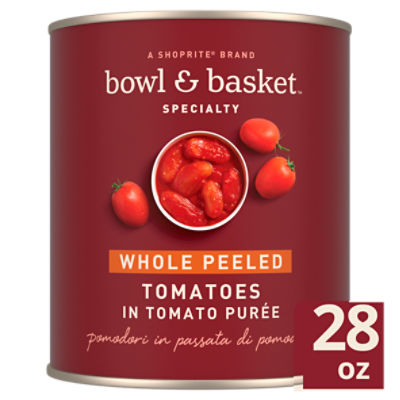 Bowl & Basket Specialty Whole Peeled Tomatoes in Tomato Purée, 28 oz
