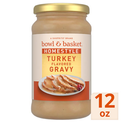 Bowl & Basket Homestyle Turkey Flavored Gravy, 12 oz, 12 Ounce