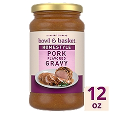 Bowl & Basket Homestyle Pork Flavored Gravy, 12 oz, 12 Ounce
