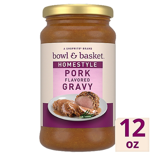 Bowl & Basket Homestyle Pork Flavored Gravy, 12 oz