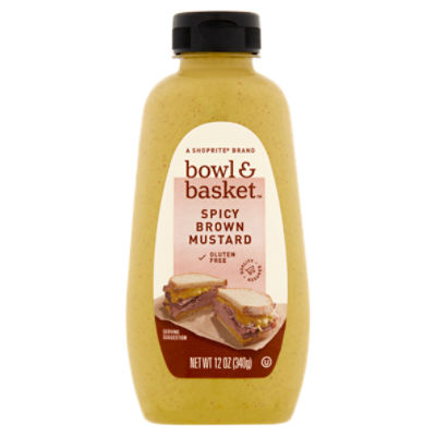 Bowl & Basket Spicy Brown Mustard, 12 oz - The Fresh Grocer