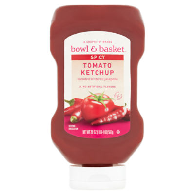 Bowl &amp; Basket Spicy Tomato Ketchup, 20 oz
