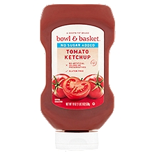Bowl & Basket No Sugar Added Tomato Ketchup, 19 oz, 19 Ounce