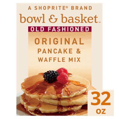 Bowl & Basket Old Fashioned Original Pancake & Waffle Mix, 32 oz, 32 Ounce