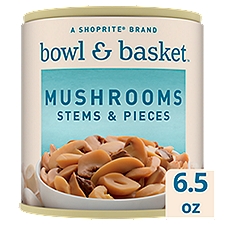 Bowl & Basket Stems & Pieces Mushrooms, 6.5 oz, 6.5 Ounce