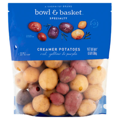 Bowl & Basket Specialty Red, Yellow & Purple Creamer Potatoes, 3 lb bag