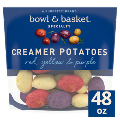 Bowl & Basket Specialty Red, Yellow & Purple Creamer Potatoes, 48 oz, 3 Pound