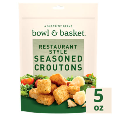 Bowl & Basket Restaurant Style Seasoned Croutons, 5 oz