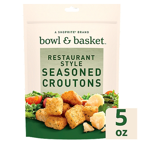 Bowl & Basket Restaurant Style Seasoned Croutons, 5 oz