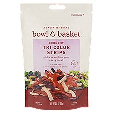Bowl & Basket Crunchy Tri Color Strips, 3.5 oz