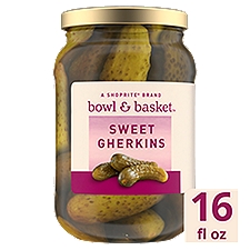 Bowl & Basket Sweet Gherkins, 16 fl oz, 16 Fluid ounce