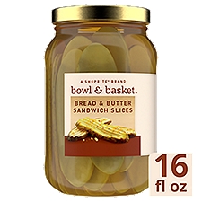 Bowl & Basket Bread & Butter Sandwich Slices, 16 fl oz, 16 Fluid ounce