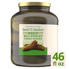 Bowl & Basket Whole Dill Pickles, 46 fl oz