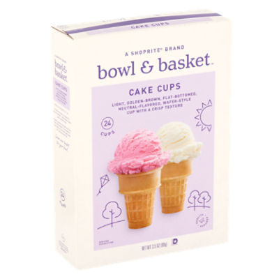 Bowl & Basket Cake Cups, 24 count, 3.5 oz