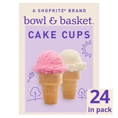 Bowl & Basket Cake Cups, 24 count, 3.5 oz, 3.5 Ounce