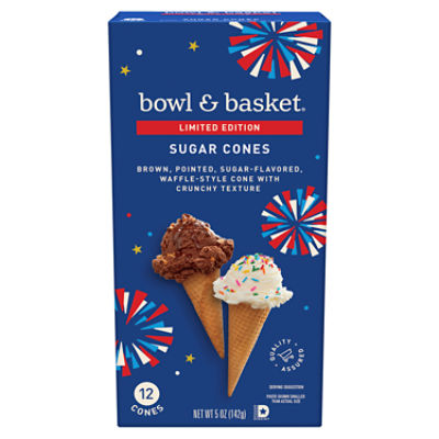 Bowl & Basket Sugar Cones, 12 count, 5 oz