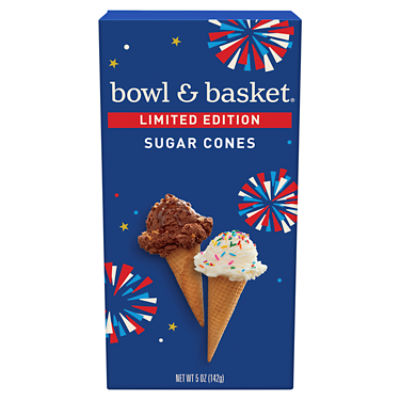 Bowl & Basket Sugar Cones, 12 count, 5 oz