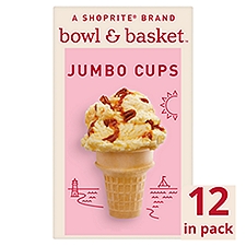 Bowl & Basket Jumbo Cups Ice Cream Cones, 12 count, 2.75 oz, 2.75 Ounce