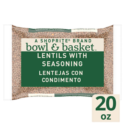Bowl & Basket Lentils with Seasoning, 20 oz, 20 Ounce