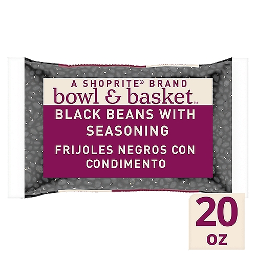 Bowl & Basket Black Beans with Seasoning, 20 oz