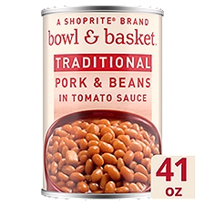 Bowl & Basket Traditional Pork & Beans in Tomato Sauce, 41 oz