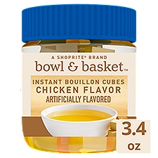 Bowl & Basket Chicken Flavor Instant Bouillon Cubes, 3.4 oz, 3.4 Ounce