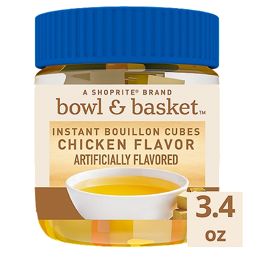 Bowl & Basket Chicken Flavor Instant Bouillon Cubes, 3.4 oz