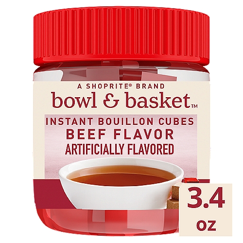 Bowl & Basket Beef Flavor Instant Bouillon Cubes, 3.4 oz