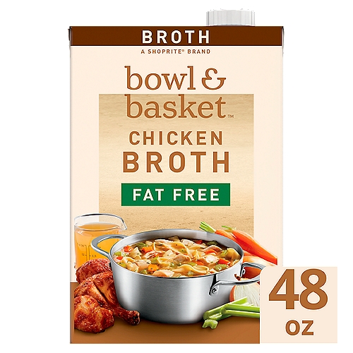 Bowl & Basket Fat Free Chicken Broth, 48 oz