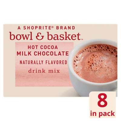 Bowl & Basket Hot Cocoa Milk Chocolate Drink Mix, 1.38 oz, 8 count