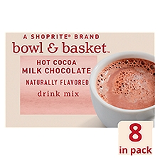 Bowl & Basket Hot Cocoa Milk Chocolate Drink Mix, 1.38 oz, 8 count, 11 Ounce