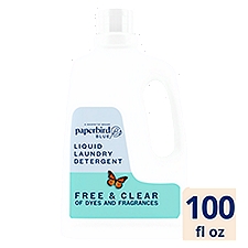 Paperbird Blue Free & Clear Liquid Laundry Detergent, 50 loads, 100 fl oz