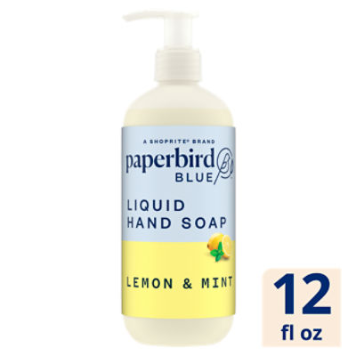 Paperbird Blue Lemon & Mint Liquid Hand Soap, 12 fl oz