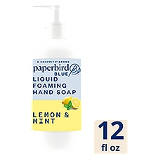 Paperbird Blue Lemon & Mint Liquid Foaming Hand Soap, 12 fl oz