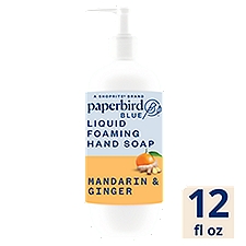 Paperbird Blue Mandarin & Ginger Liquid Foaming Hand Soap, 12 fl oz
